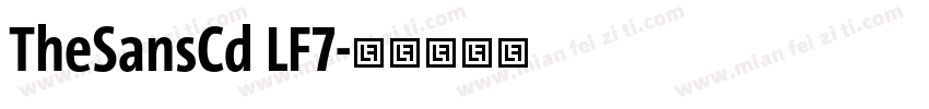 TheSansCd LF7字体转换